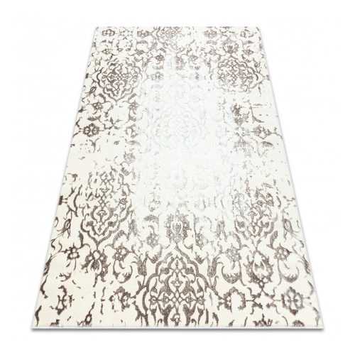 Covor CORE 247A Ornament vintage  -Abstract  înălțime fir 2, crem / maro 120x170 cm