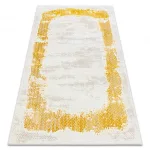 Covor CORE 004A -Abstract  înălțime fir 2, nuanța fildeșului / auriu 80x150 cm