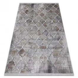   Modern LUCE 75 Trellis vintage  gri / culoarea mustarului 192x290 cm covor