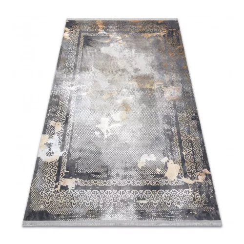 Modern LUCE 77 vintage  gri / culoarea mustarului 77x150 cm covor