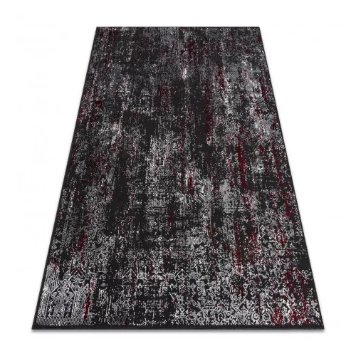 Covor modern VINCI 1524 vintage antracit / roșu 180x270 cm