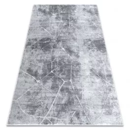   Covor modern MEFE 2783 Marmură - Structural 2straturi de lână Gri 80x150 cm