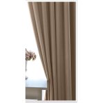  TRD. Perdea opacă gata confecționată Adeline Black Out 1 buc 150x250cm bej