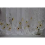  TRD. Perdea gata confecționată Amelia alb bej model fluture 300x250cm