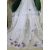 Perdea gata făcută Amelia alb model fluture violet 300x250cm