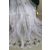 Perdea gata făcută Amelia alb verde model fluture 300x180cm