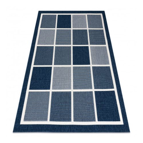 Covor SPRING 20426994 Pătrățele, sisal - albastru 200x290 cm