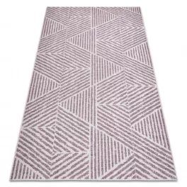Covor COLOR 47176260 SISAL, Triunghi, bej / roz 140x200 cm