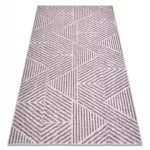 Covor COLOR 47176260 SISAL, Triunghi, bej / roz 80x150 cm