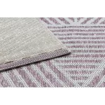 Covor COLOR 47176260 SISAL, Triunghi, bej / roz 80x150 cm