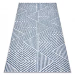 Covor COLOR 47176360 SISAL, Triunghi, bej / albastru 80x150 cm