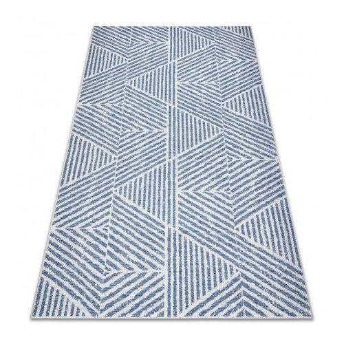 Covor COLOR 47176360 SISAL, Triunghi, bej / albastru 80x150 cm