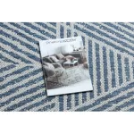 Covor COLOR 47176360 SISAL, Triunghi, bej / albastru 80x150 cm