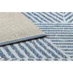 Covor COLOR 47176360 SISAL, Triunghi, bej / albastru 80x150 cm
