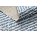 Covor COLOR 47176360 SISAL, Triunghi, bej / albastru 80x150 cm