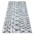 Covor COLOR 47278306 SISAL, Triunghi, bej / albastru 80x150 cm