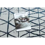 Covor COLOR 47278306 SISAL, Triunghi, bej / albastru 80x150 cm