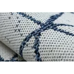 Covor COLOR 47278306 SISAL, Triunghi, bej / albastru 80x150 cm