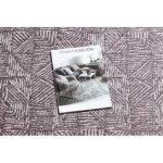 Covor COLOR 47373260 SISAL, Triunghi, mov / bej 80x150 cm