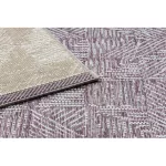 Covor COLOR 47373260 SISAL, Triunghi, mov / bej 80x150 cm