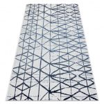 Covor COLOR 47278306 SISAL, Triunghi, bej / albastru 60x110 cm