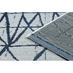 Covor COLOR 47278306 SISAL, Triunghi, bej / albastru 60x110 cm