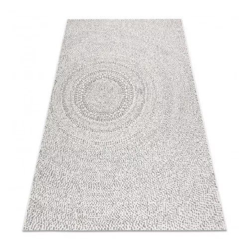 Covor plat din sisal țesut 48832367  crem / gri 120x170 cm