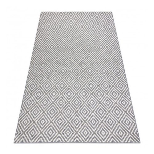 Tesut sizal flat covor 48607637  romb gri / crem 160x230 cm