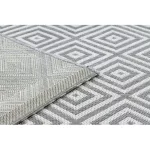 Tesut sizal flat covor 48607637  romb gri / crem 160x230 cm