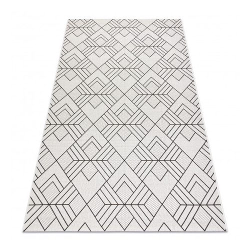 Tesut sizal flat covor 48731960  romb, crem /gri 160x230 cm