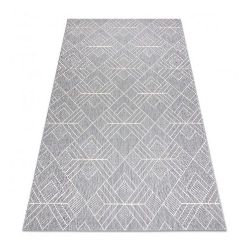 Tesut sizal flat covor 48731637  romb, gri / crem 160x230 cm