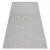 Covor plat din sisal țesut 48607637 Pătrățele, Figuri geometrice gri / crem 80x150 cm