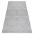Covor plat din sisal țesut 48731637 Pătrățele, Figuri geometrice, gri / crem 80x150 cm