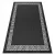  Kab. Covor plat din sisal împletit 49373690 Negru grecesc / crem 80x150 cm