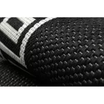  Kab. Covor plat din sisal împletit 49373690 Negru grecesc / crem 80x150 cm