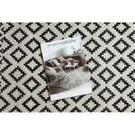  Kab. Covor plat din sisal împletit 49361960 Diamante crem / negru 80x150 cm