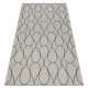  Kab. Covor plat din sisal împletit 49379960 Drops crem / negru 80x150 cm