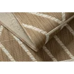 Kab. FLAT 48956265 Covor din sisal Geometric - culoare bej natural pai, șnur 80x150 cm