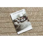  Kab. FLAT 48964265 Covor sisal Herringbone - culoare bej natural pai, șnur 80x150 cm