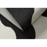  Kab. Covor plat din sisal împletit 49377690 Wave crem / negru 120x170 cm