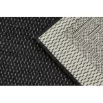 Kab. Covor plat din sisal împletit 49373690 negru grecesc / crem 140x200 cm