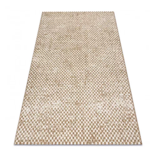 Kab. FLAT 48955265 Covor din sisal Geometric - culoare bej natural pai, șnur 140x200 cm