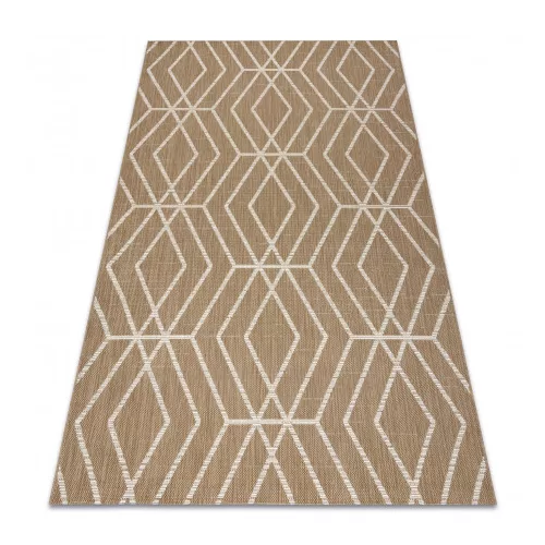  Kab. FLAT 48956265 Covor din sisal Geometric - culoare bej natural pai, șnur 140x200 cm