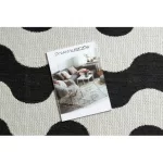  Kab. Covor plat din sisal împletit 49377690 Wave crem / negru 160x230 cm