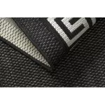  Kab. Covor plat din sisal împletit 49373690 negru grecesc / crem 200x290 cm