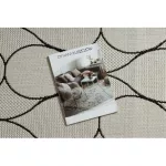  Kab. Covor plat din sisal împletit 49379960 Drops crem / negru 200x290 cm