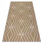 Kab. FLAT 48956265 Covor din sisal Geometric - culoare bej natural pai, șnur 200x290 cm