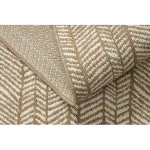  Kab. FLAT 48964265 Covor sisal Herringbone - culoare bej natural pai, șnur 200x290 cm