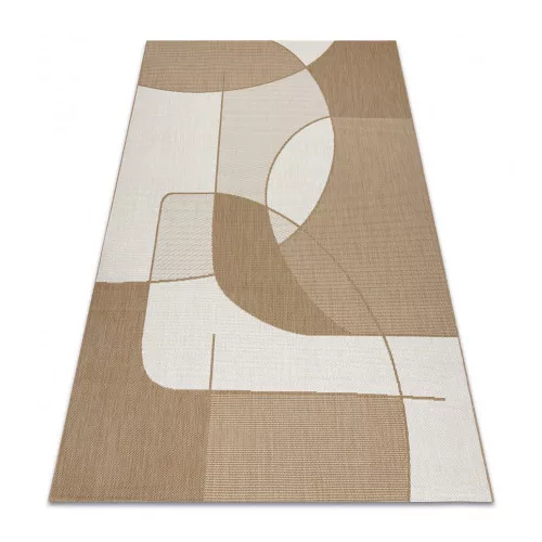  Kab. FLAT 48982265 Covor din sisal Geometric - culoare bej natural pai, șnur 200x290 cm