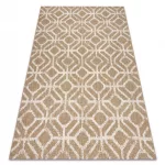  Covor FLAT 48957265 Romb geometric fir natural bej 80x150 cm